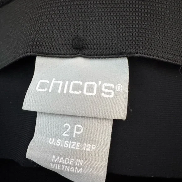 Chico’s Classic Black Trousers size 2P (US 12P) - Picture 6 of 7